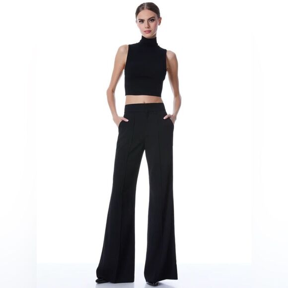 Alice + Olivia DYLAN HIGH WAISTED WIDE LEG PANT - Picture 10 of 17